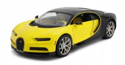 Maisto Design Exotics 1:24 Bugatti Chiron Yellow/Black Model Car