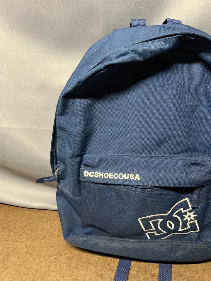 Mochila escolar DC Shoes Bunker azul marinho alças de ombro transporte diário masculina - Imagem 2 de 4