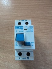 PROTEUS 63/2/30 63A 30MA DOUBLE POLE DP 2P RCD SWITCH USED