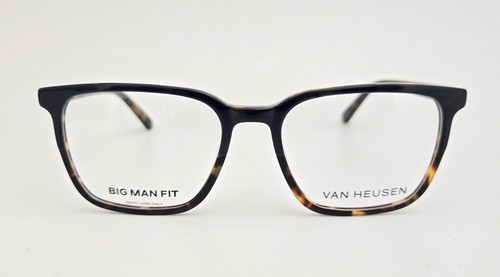 Van Heusen Eyeglasses NEW Model H212 Color Navy Havana Size 57 Big Man Fit - Picture 2 of 6
