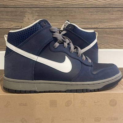 Nike Dunk High Size 10 Midnight Navy White Men s Sneaker 317982-401 VNDS