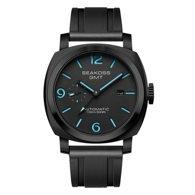 SEAKOSS GMT Super Luminous Taucheruhr   Automatik Mechanisch 10ATM Wasserdicht
