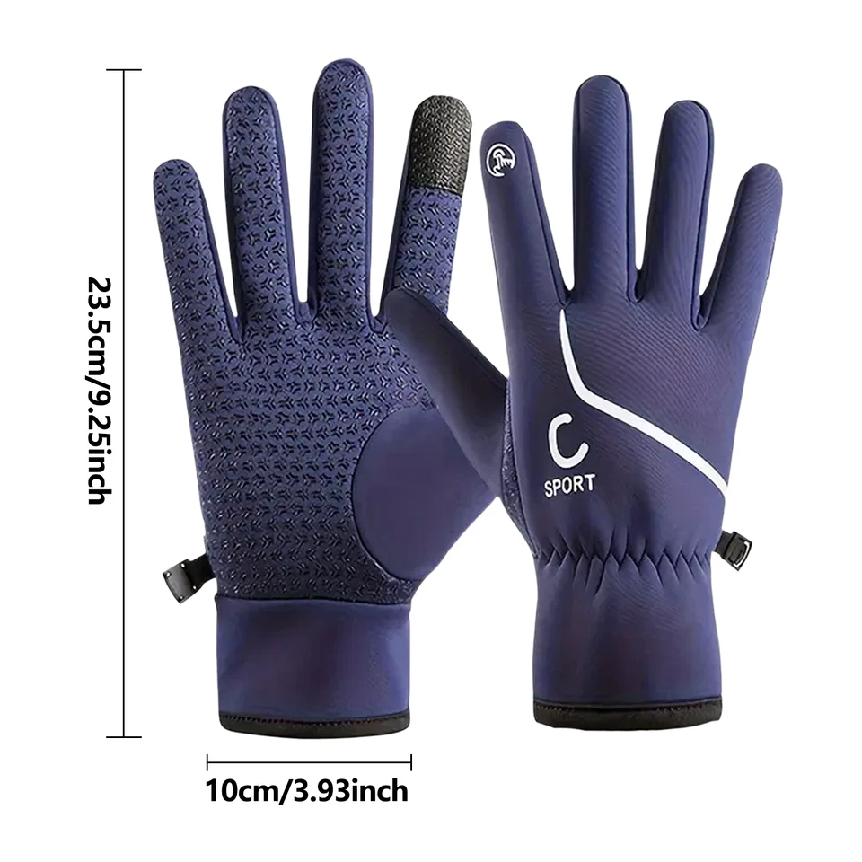 Guantes de ciclismo deportivos resistentes al frío al aire libre a prueba de viento Foto 4 de 4