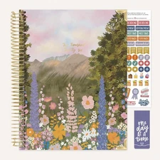 bloom daily planners 2026 Hard Cover Planner, 8.5x11", Wildflower Mountainside