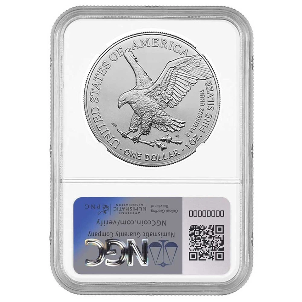 Preventa - 2026 $1 American Silver Eagle NGC MS69 etiqueta marrón Foto 2 de 3