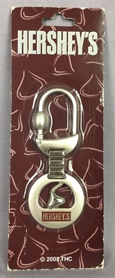 Hershey's Chocolate Kiss Silver Key Chain 2005 New with Package Wear