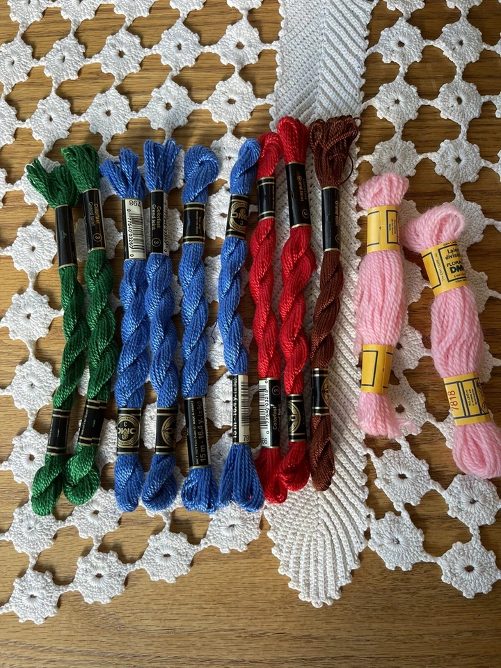 Lot of Embroidery Floss Thread DMC Ackermann’s Veilchen Mez Drei Cotton Wool New - Image 3 of 3