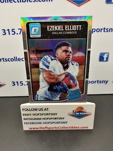 2016 PANINI OPTIC EZEKIEL ELLIOTT RATED ROOKIE SILVER HOLO #168