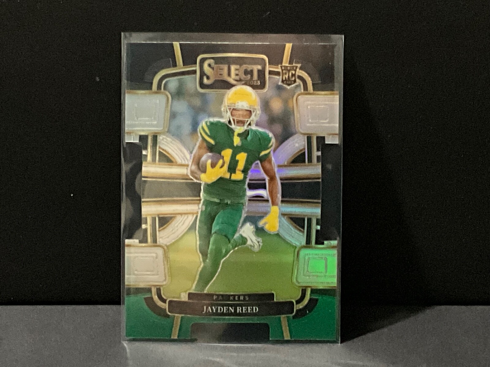 2023 Select - JAYDEN REED - BLACK GREEN Prizm Die Cut - 38 - ROOKIE