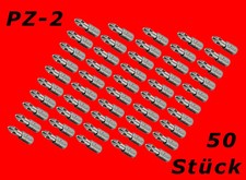 50 x Profi Kreuz Bits PZ 2 Kreuzschlitz Schraubendreher Bitsbox S-2 Stahl Y7811