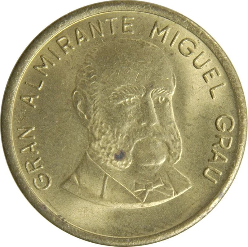 Moneda Perú 10 Céntimos | Miguel Gris | KM293 | 1985 - 1987 Foto 4 de 4