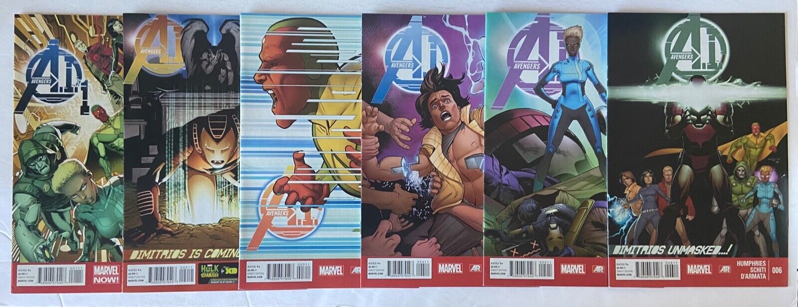 AVENGERS A.I. 1-12 Sam Humphries 2013 VF/NM to NM 1st pr Marvel Now COMPLETE