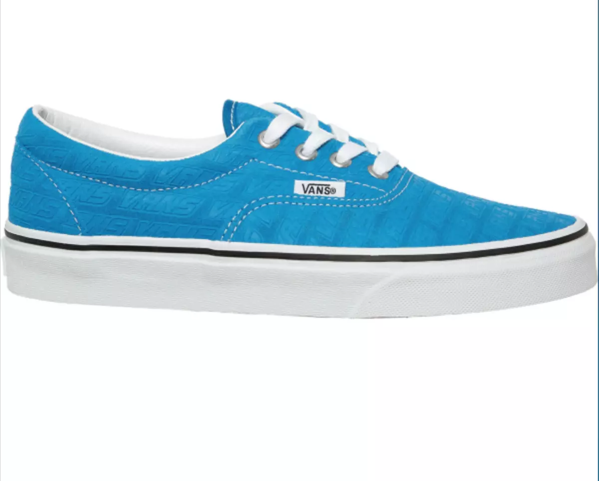 Vans off the wall best sale blue