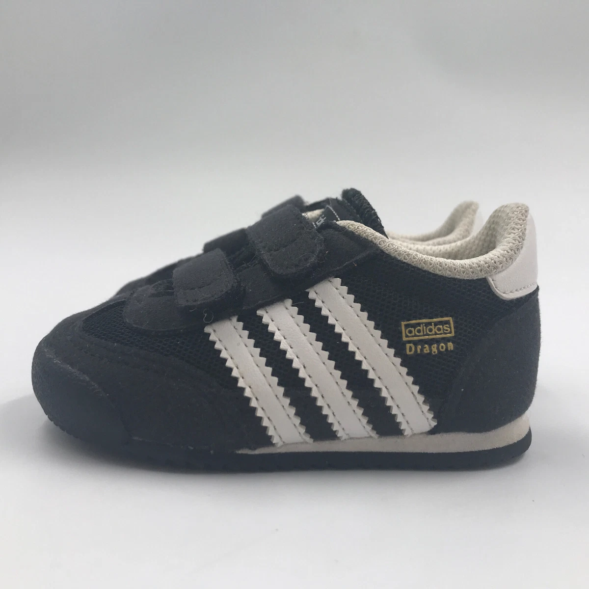 Adidas Dragon Sneakers Toddler Size 4 Black and White w/ Ortholite Insole | eBay