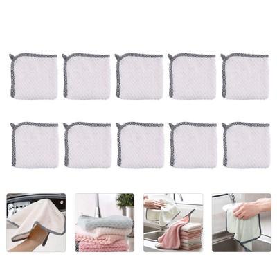 10PCS Dishwashing Cloths Household Cloth Washing Microfiber Cloth
