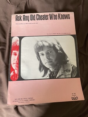 Freddy Weller Sheet Music Ask Any Old Cheater Who Knows 1976 Country