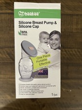 New Haakaa 150ml Lip Silicone Breast Pump with Suction Base and Lid