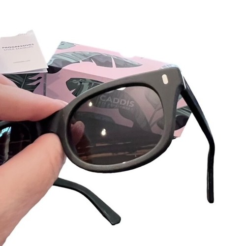 Caddis Sunglasses Black 1.00 BIXBY Brand New Soft Case and Inserts 49-21-145 - Picture 2 of 11