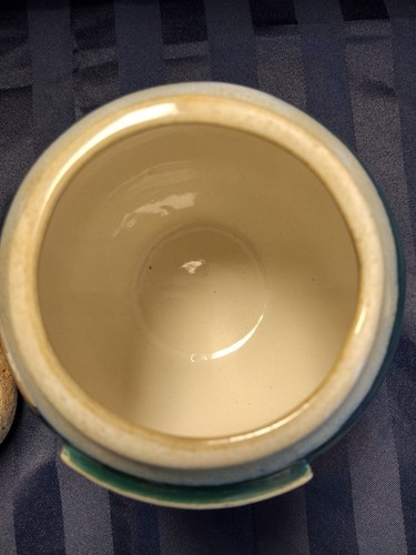 Tarro de cerámica verde fees con tapa de corcho excelente estado - Imagen 7 de 7