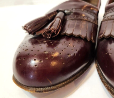 Bally of Switzerland SAVONA Burgundy Leather Kiltie Tassel  display picture 1