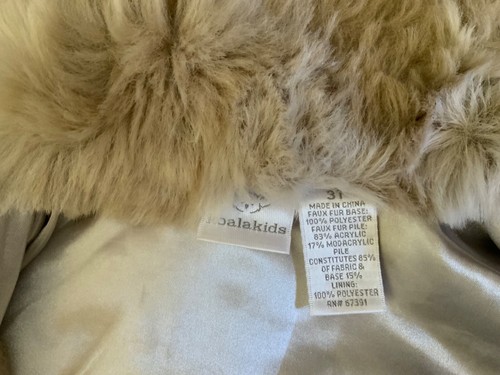 Koala Kids Size 3T Faux Fur Vest - Picture 7 of 10