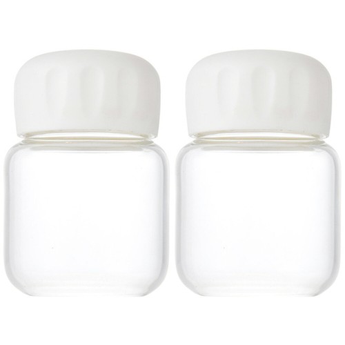 2 Pcs Mini-Schnapsflaschen Smoothie Saftbehälter Trinkbehälter