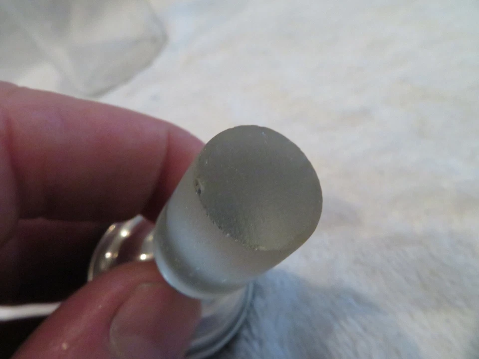 1910 copas de aperitivo de cristal francés y plata de ley 7,5 cl, jarra Luis XVI Foto 4 de 4