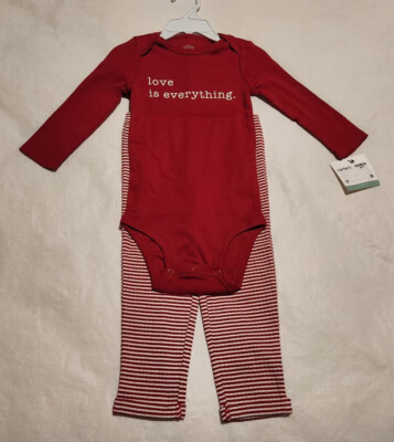 NWT Little Planet by Carter's Valentine's Day Set 2PC 18 Months Unisex Baby