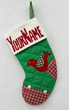 MINI STOCKING. PEACE DOVE.  Aunt Joys Personalized Christmas Stockings.