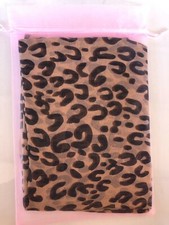 100 pure silk Brown Leopard or Red Leopard scarf soft thin summer beach shawl