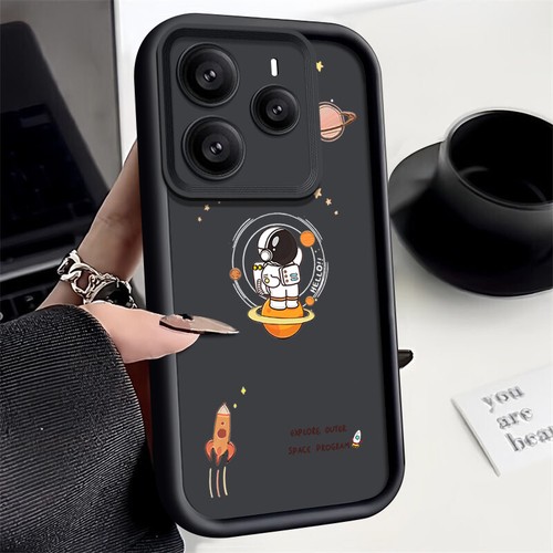 Pretty Cute Astronaut Silicone Case For Xiaomi Redmi Note 14 13 12 11 Pro Cover - Picture 17 of 22
