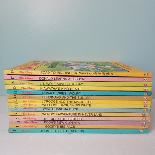 Walt Disney FUN-TO-READ Books Lot of 14 Vintage Bantam 1986 Hardcover - Picture 2 of 24