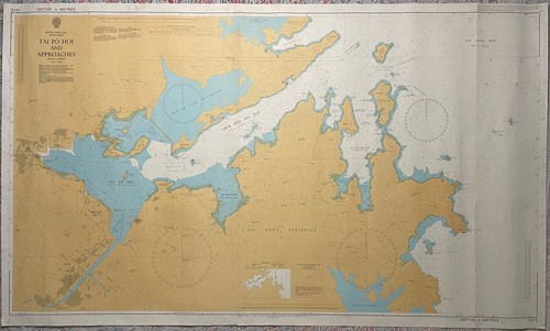 Rare Admiralty Chart Map 1915 Hong Kong Tai Po Hoi And Approaches 1987