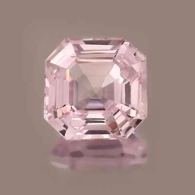 Natural Marvelous Ceylon White Sapphire Asscher Cut Loose Gemstone 12x12 MM