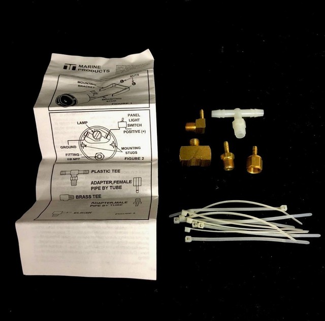 Teleflex Marine Water Pressure Gauge Fittings for 15 & 30 PSI Outboard eBay