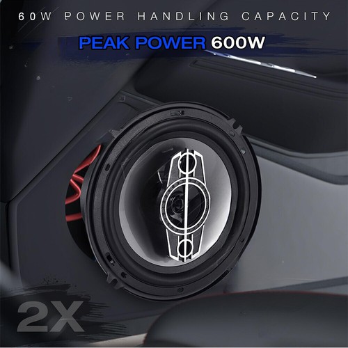 6" inch 2PCS 600W Coaxial Rear Stereo Speakers, 4 Way Car Audio Subwoofer AU - Picture 3 of 13