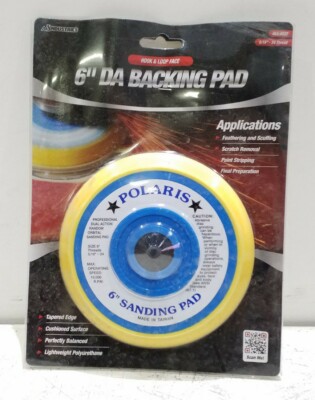 AES-6527 AES Industries 5/16''-24 Thread 6'' DA Backing Pad Free Shipping