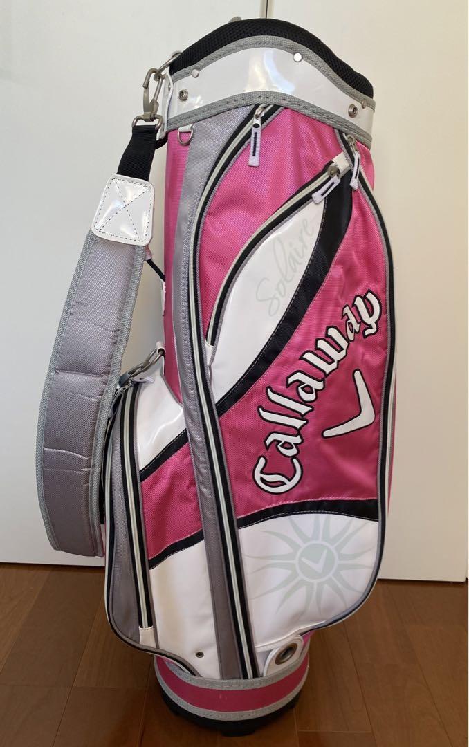 Callaway Solaire ゴルフバッグ ピンク CALLAWAY SOLAIRE ladies' Pink Club Set with Caddy Bag 8pc