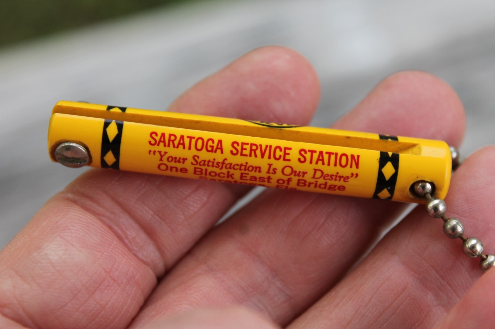 Auto Lite vintage key Holder Saratoga Service Station eBay