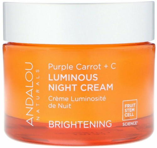 Andalou Naturals leuchtende Nachtcreme lila Karotte Plus C gentechnikfrei 1,7 Unzen 6er Pack