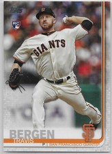 2019 Topps Update #US40 Travis Bergen RC San Francisco Giants