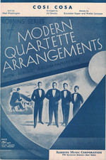 COSI COSA Male Quartet Vocal Arrangement 1935