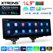 14.9" Android 14 8-Core 4+64GB Car Stereo GPS Navi 4G For BMW 3/4er F30-F36 NBT