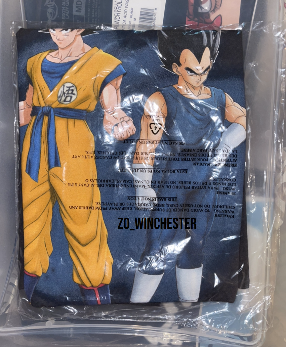 sealed Hypland Goku Vegeta Rhinestone SHIRT DRAGON BALL