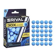 Nerf Rival Blue Foam Balls Advanced Precision 30 Count High-Impact Accu-Rounds
