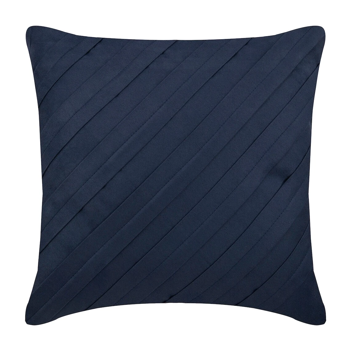 Couch Cushion Cover Blue 16"x16", Home Decor Faux Suede - Contemporary Navy