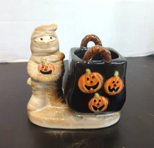 Yankee Candle Co. Mummy Halloween Tea Light Votive Holder Trick Or Treat 