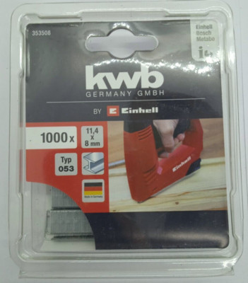 Einhell 1000-Tackerklammern 8mm Typ 53 Tacker-Zubehör Nachfüllklammern