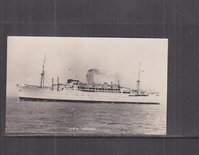 P & O '' SS CANTON '' c1940 ppc., unused.