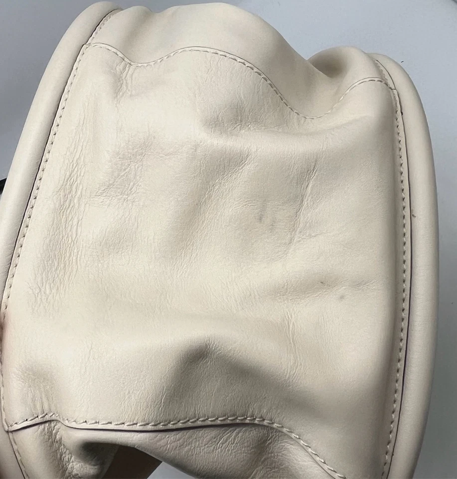 Bolso de Mano Proenza Schouler Cuero Blanco Acanalado con Bolsa Foto 3 de 4